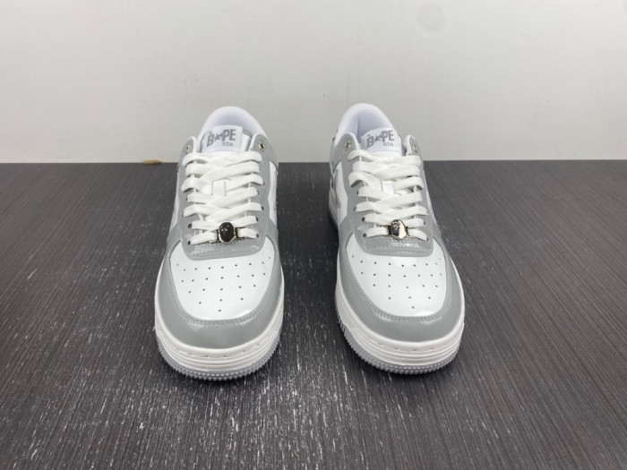 A Bathing Ape Bape Sta white and grey - CCSHOES