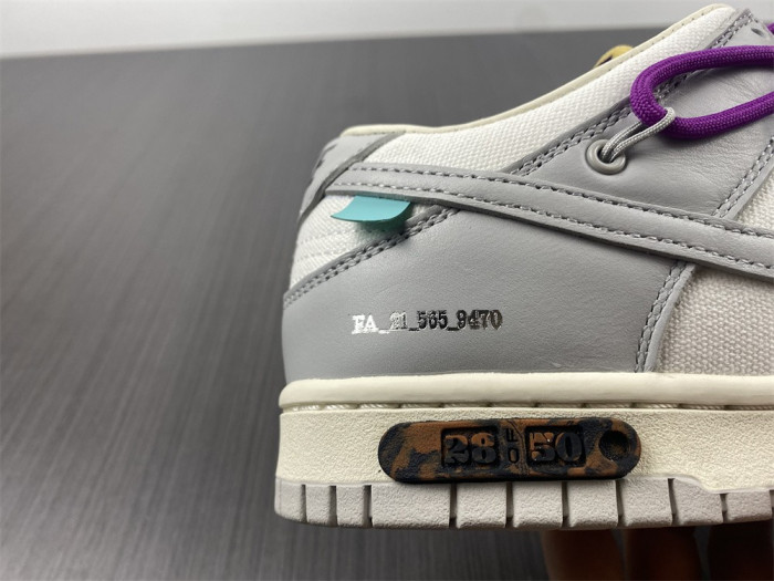 Nike Dunk Low Off-White Lot 28 DM1602-111 - CCSHOES