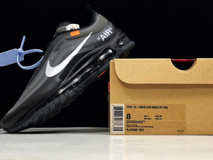 AIR MAX 97 OFF-WHITE BLACK AJ4585-001 - CCSHOES