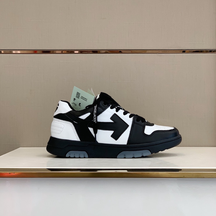 OFF WHITE™ C/O VIRGIL ABLOH OUT OF OFFICE LOW-TOP LEATHER SNEAKERS "OOO" - CCSHOES