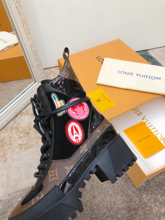 LOUS VUITON LAUREATE PLATFORM DESERT BOOT - CCSHOES