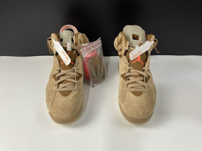 Air Jordan 6 Retro Travis Scott British Khaki DH0690-200 - CCSHOES