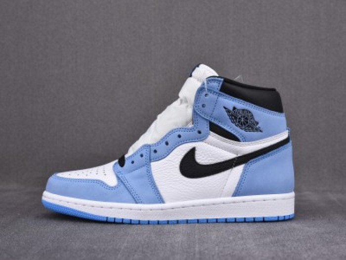 AIR JORDAN 1 RETRO HIGH WHITE UNIVERSITY BLUE BLACK 555088-134 - CCSHOES
