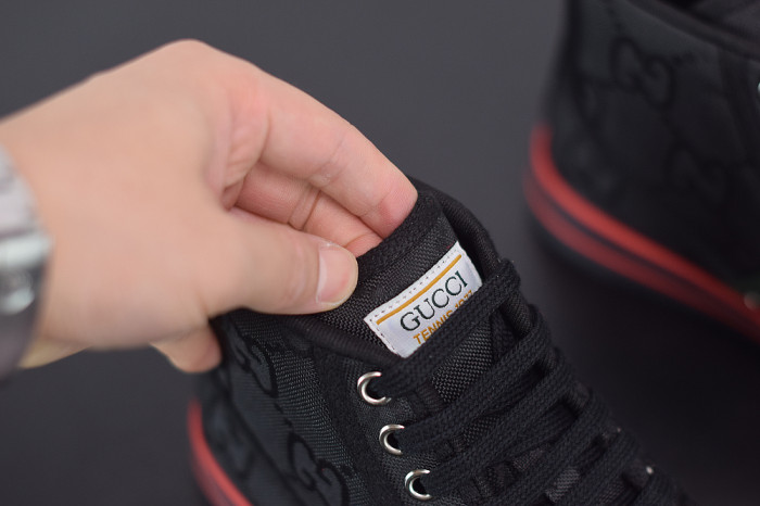 GUCC Tennis 1977 Print Sneaker BLACK 553385 DOPEO 1977 - CCSHOES