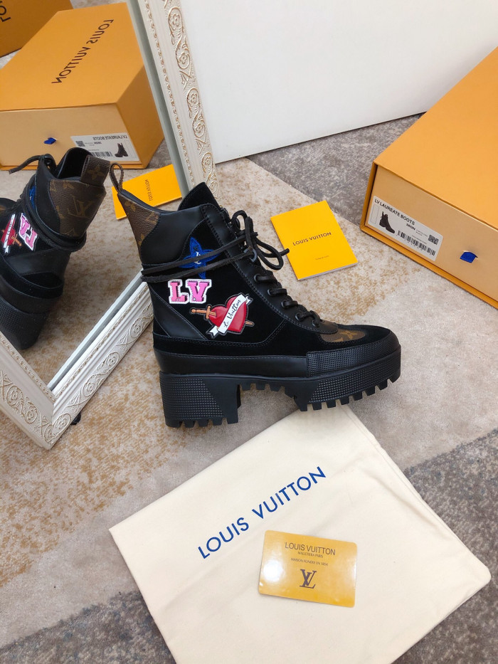 LOUS VUITON LAUREATE PLATFORM DESERT BOOT - CCSHOES