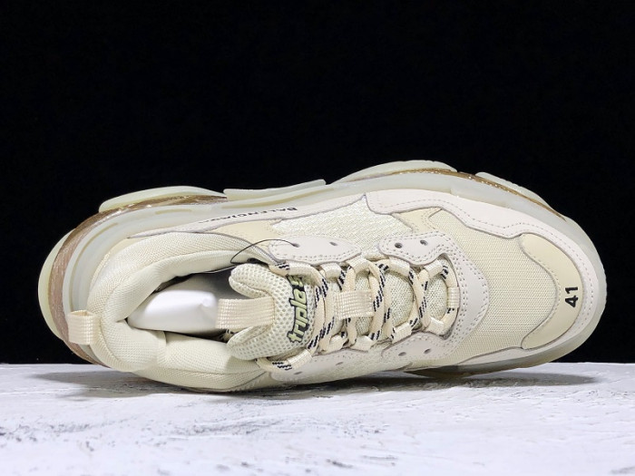 BLCG Triple S Clear Sole Beige 541624 W09O1 9005 - CCSHOES