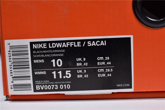 Sacai × Nike LD Waffle Daybreak Black BV0073-010 - CCSHOES