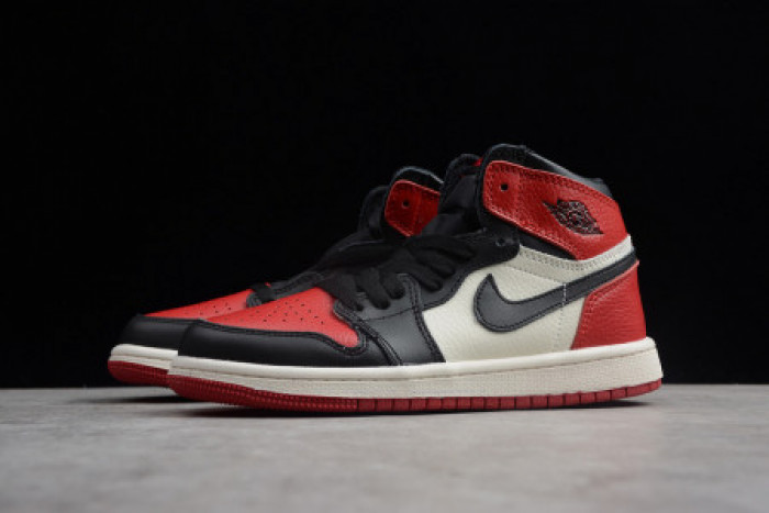 KIDS AIR JORDAN 1 RETRO HIGH OG "BRED TOE" 555088 610 - CCSHOES