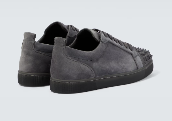 Christian Louboutin Louis Junior Spikes suede sneakers - CCSHOES