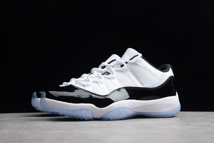 Air Jordan 11 Retro Low "Concord" Black/ White mens 528895-153 - CCSHOES