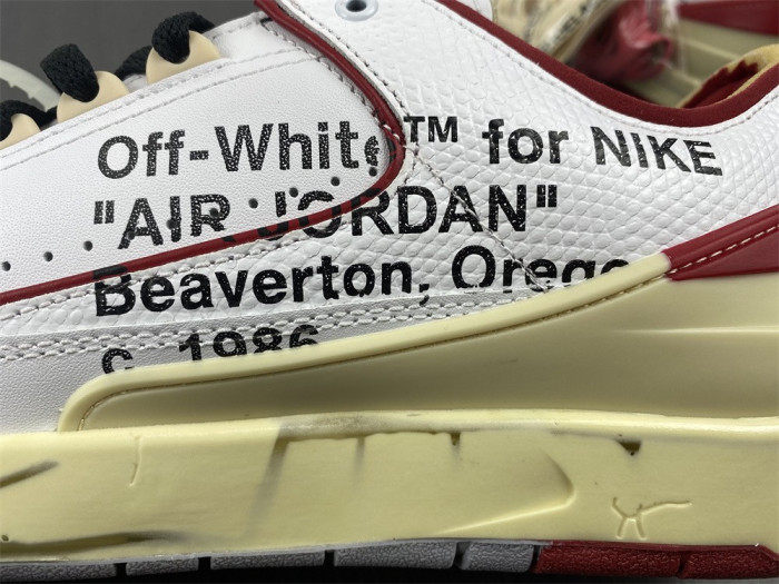 Jordan 2 Retro Low SP Off-White White Red DJ4375-106 - CCSHOES