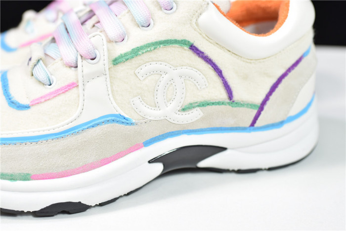 CHNE1 Leather Low Top Sneakers - CCSHOES