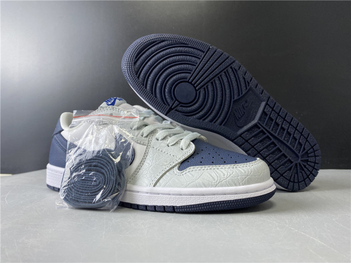Air Jordan 1 Grey Navy Blue CW8576-200 - CCSHOES