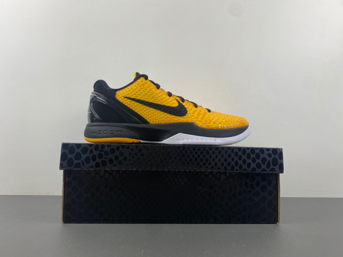 NIKE KOBE 6 PROTRO “LIGHTBULB” BLACK YELLOW 429659-700 - CCSHOES