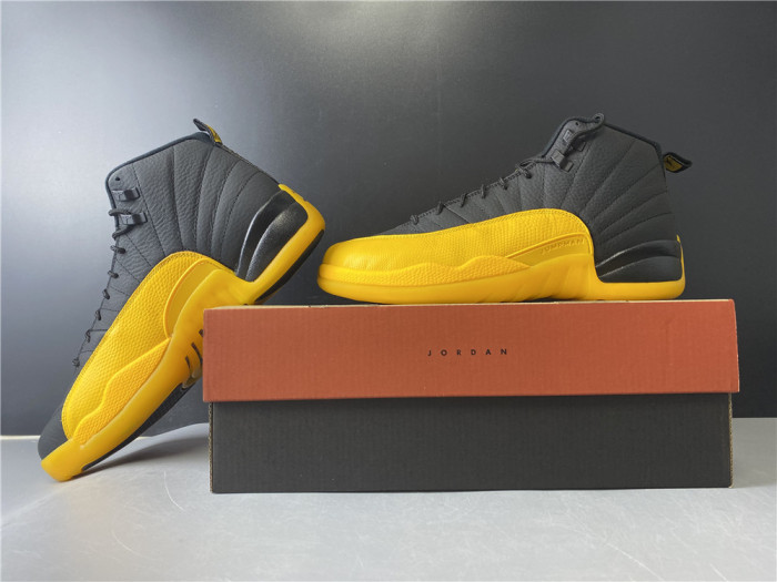 Air Jordan 12 Retro Black University Gold 130690-070 - CCSHOES