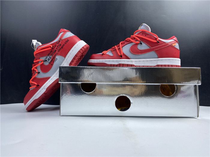 OFF-WHITE x Dunk Low 'University Red' CT0856-600 - CCSHOES