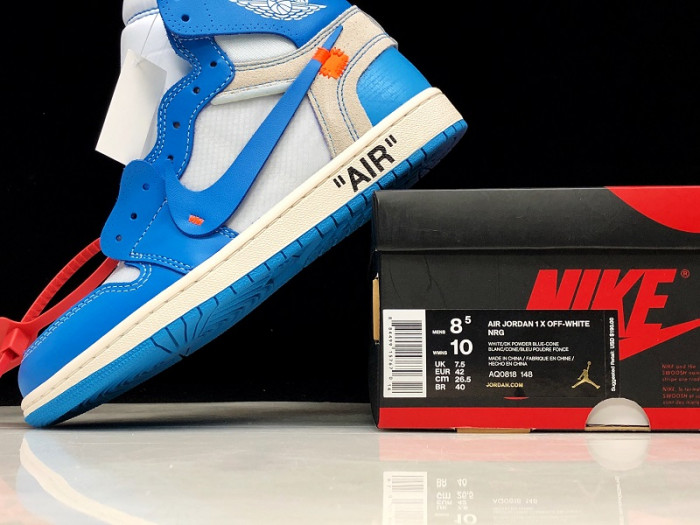 Off-White Air Jordan 1 Powder Blue UNC AQ0818-148 - CCSHOES
