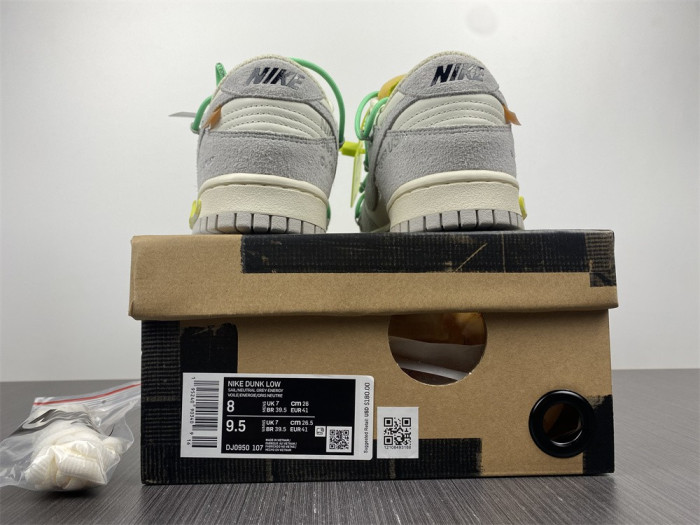 Nike Dunk Low Off-White Lot 14 DJ0950-107 - CCSHOES