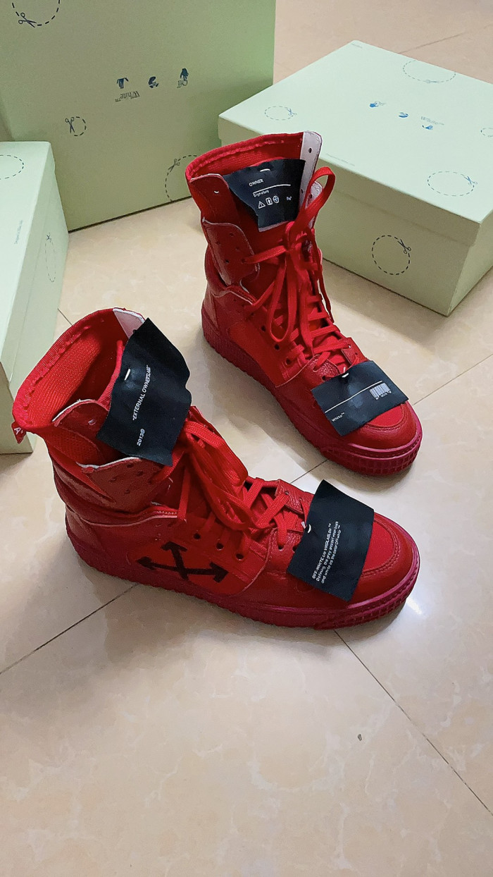OFF-WHITE HIGH TOP SNEAKER - CCSHOES