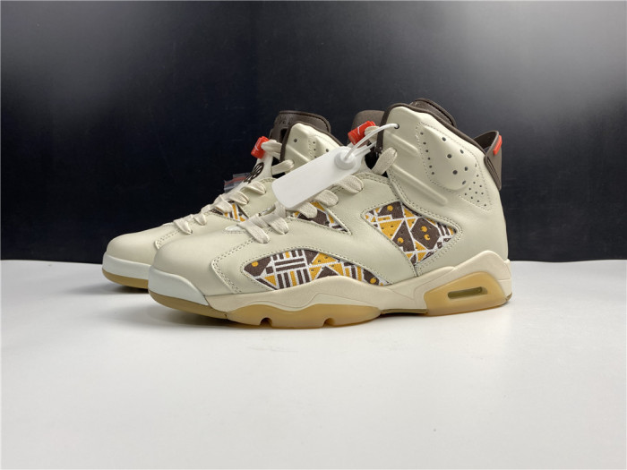 AIR Jordan 6 Retro Quai54 Sail Brown (2020) CZ4152-100 - CCSHOES