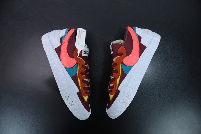 Nike Blazer Low sacai KAWS Red DM7901-600 - CCSHOES