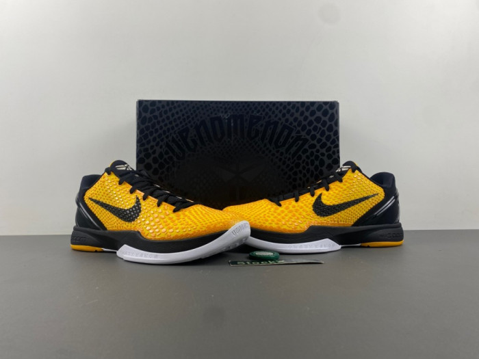 NIKE KOBE 6 PROTRO “LIGHTBULB” BLACK YELLOW 429659-700 - CCSHOES