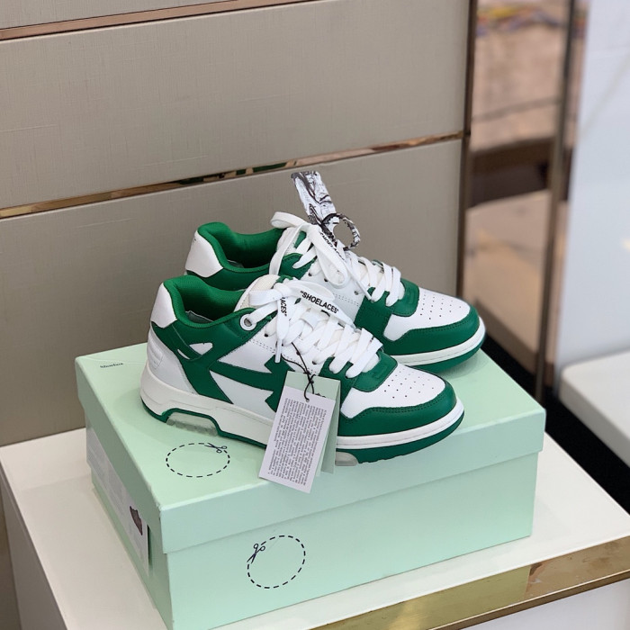 OFF WHITE™ C/O VIRGIL ABLOH OUT OF OFFICE LOW-TOP LEATHER SNEAKERS "OOO" - CCSHOES