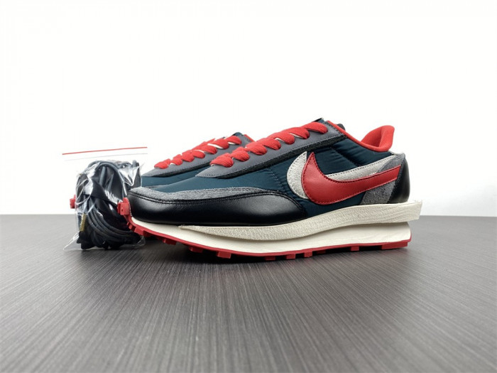 sacai x Undercover x LDWaffle 'Midnight Spruce University Red' DJ4877-300 - CCSHOES
