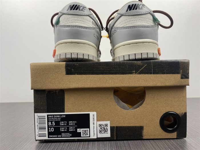 Nike Dunk Low Off-White Lot 46 DM1602-102 - CCSHOES