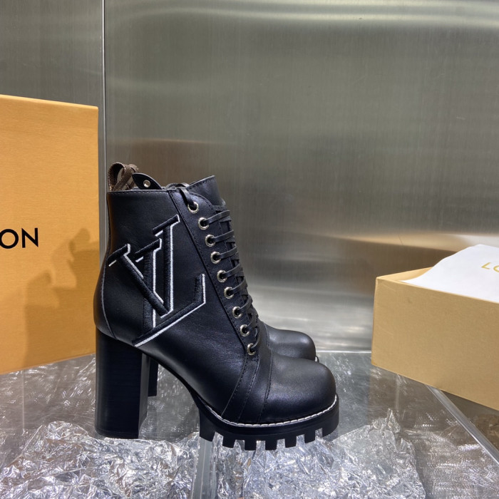 LOUS VUITON BROWN STAR TRAIL ANKLE BOOTS - CCSHOES