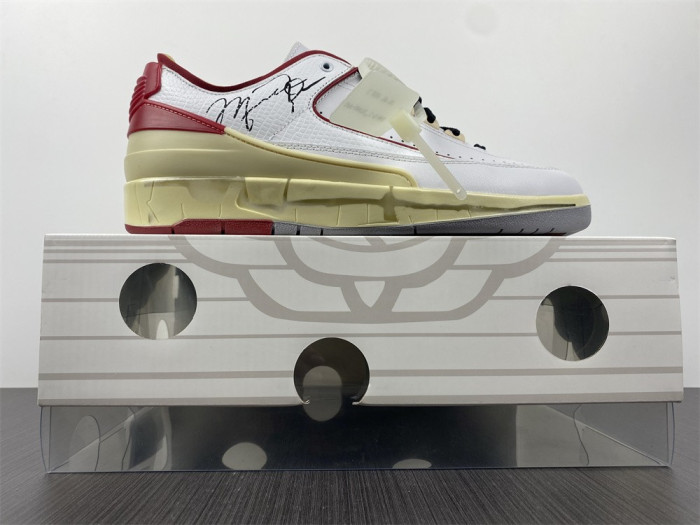 Jordan 2 Retro Low SP Off-White White Red DJ4375-106 - CCSHOES