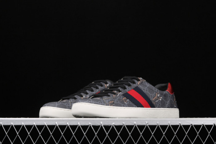 GUCC JBG LEATHER AND SUED BLACK AND TIGER ‎429445 G0K20 1102 - CCSHOES