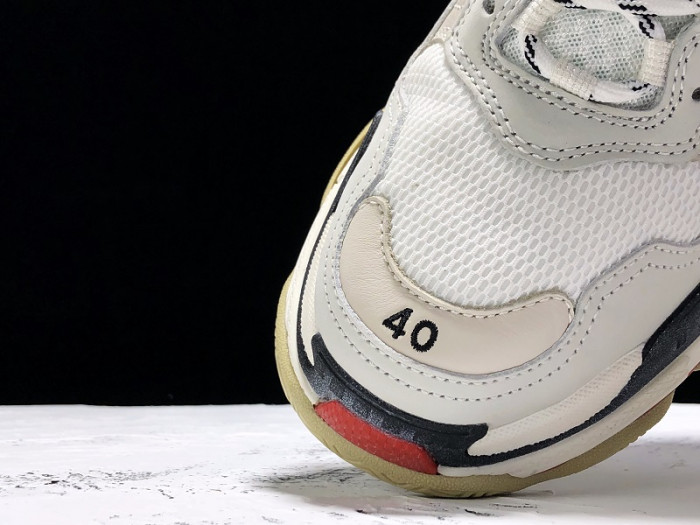 BLCG Triple S White Black Red 533882 W09E1 9000 - CCSHOES