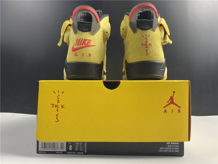 AIR JORDAN 6 YELLOW X TRAVIS SCOTT CN1084-300 - CCSHOES
