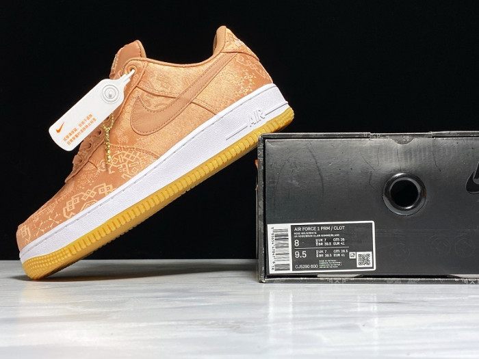 Nike Air Force 1 Low Clot Rose Gold Silk CJ5290-600 - CCSHOES
