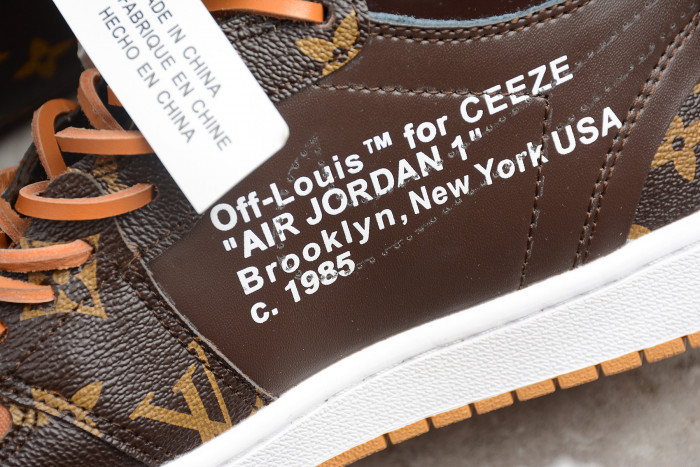 Air Jordan 1 x Off-Louis AJ1 OW AQ0818-158 - CCSHOES