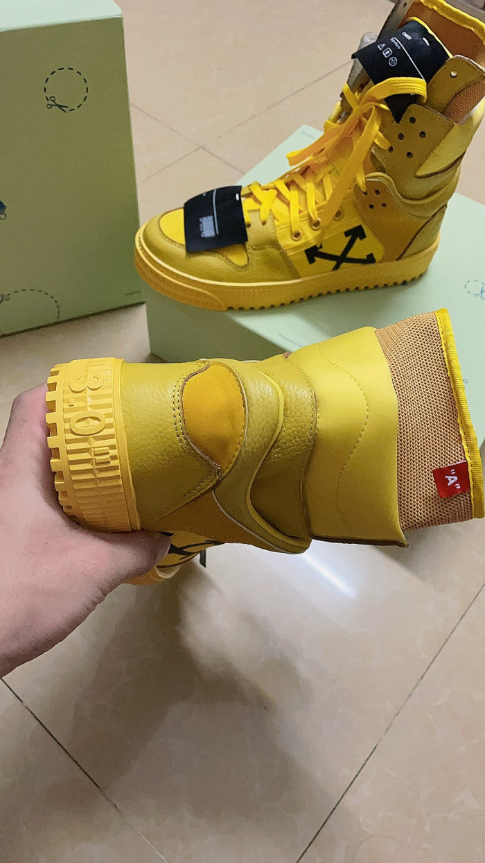 OFF-WHITE HIGH TOP SNEAKER - CCSHOES