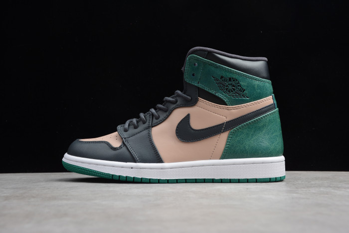 Air Jordan 1 Retro High Bio Beige Anthracite Mystic Green AH7389-203 - CCSHOES
