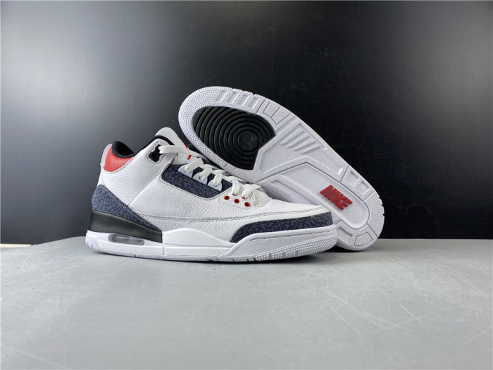 AIR JORDAN 3 RETRO "WHITE FIRE RED" CZ6431-100 - CCSHOES