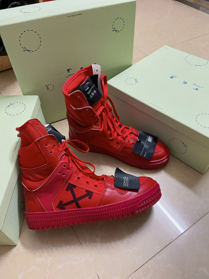 OFF-WHITE HIGH TOP SNEAKER - CCSHOES