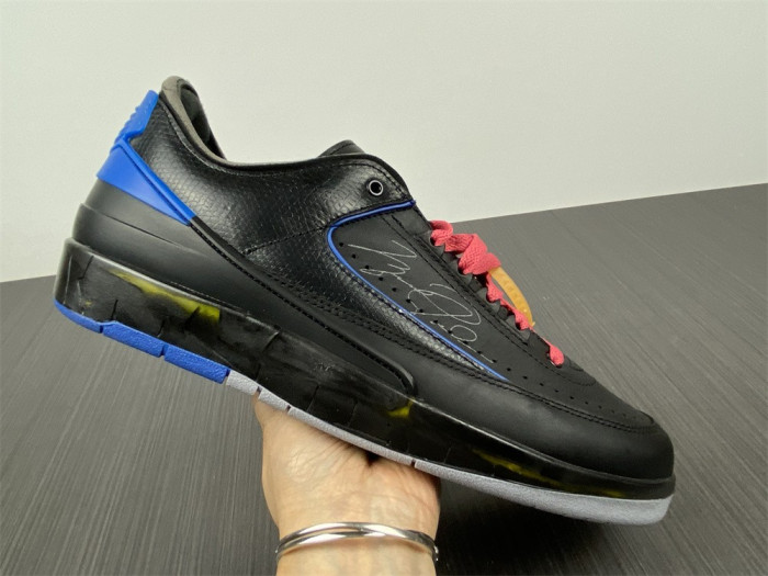 Jordan 2 Retro Low SP Off-White Black Blue DJ4375-004 - CCSHOES