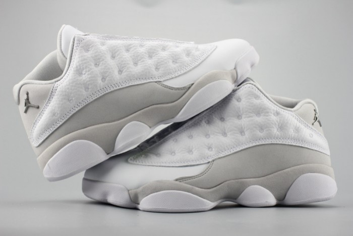 Air Jordan 13 Low“Pure Money” white mens 310810-100 - CCSHOES