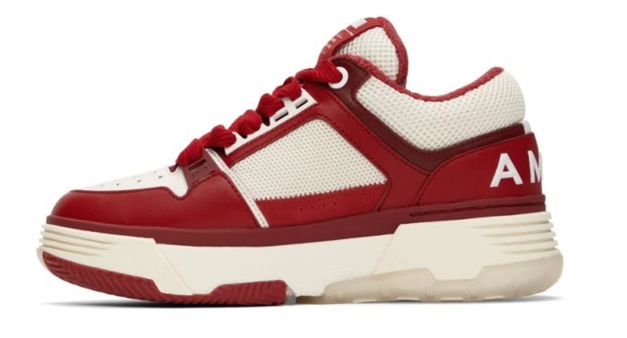 AMIRI White & Red MA-1 Sneakers - CCSHOES