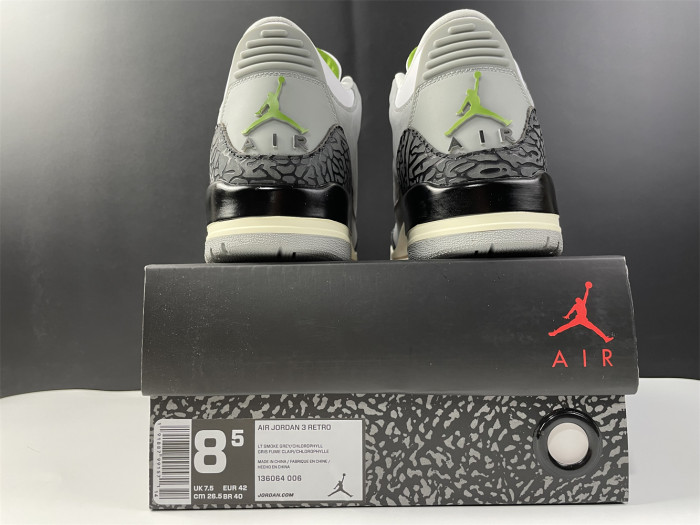 Air Jordan 3 Retro Chlorophyll 136064-006 - CCSHOES