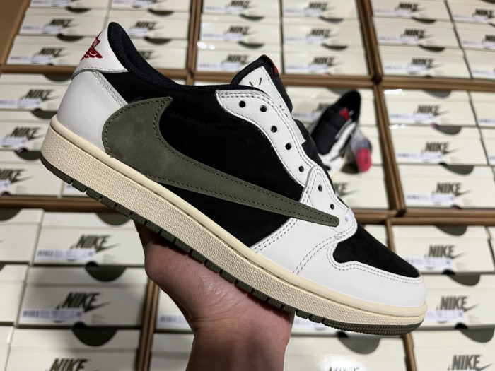Travis Scott x Air Jordan Air Jordan 1 Retro Low OG Olive DZ4137-106 - CCSHOES