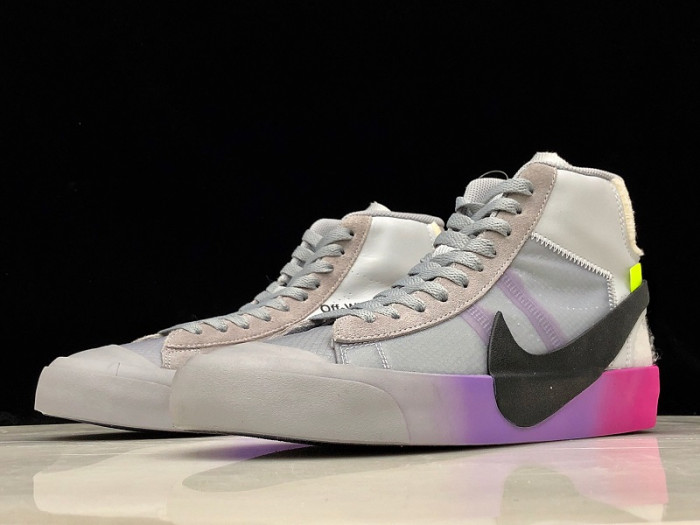 NIKE BLAZER MID OFF-WHITE WOLF GREY SERENA AA3832-002 - CCSHOES