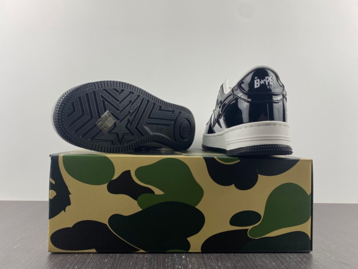 A BATHING APE BAPE STA LOW BLACK 1H70191001 - CCSHOES
