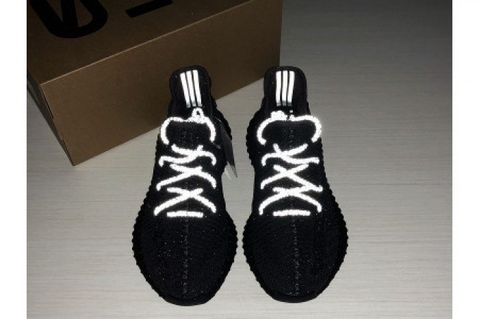 ADIDAS MENS YEEZY BOOST 350 V2 BLACK FU9006 - CCSHOES