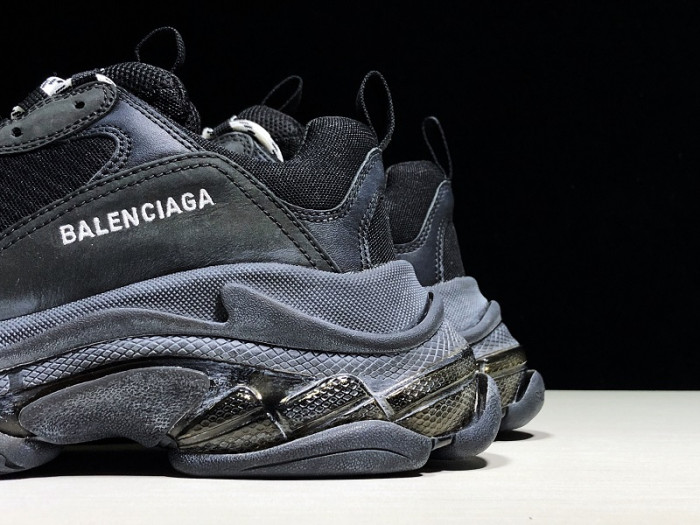 BLCG Wmns Triple S Trainer 'Black Clear Sole' 544351 W09O1 1000 - CCSHOES