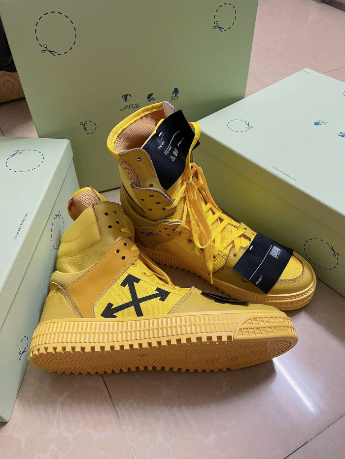 OFF-WHITE HIGH TOP SNEAKER - CCSHOES